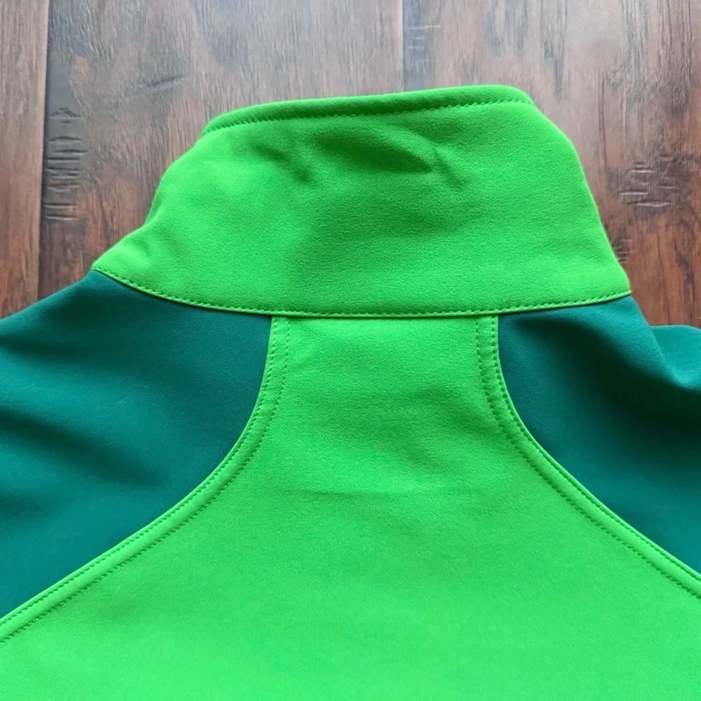 Marmot Gravity Jacket Mens Softshell Full Zip Fleece Lined Windproof Green Large